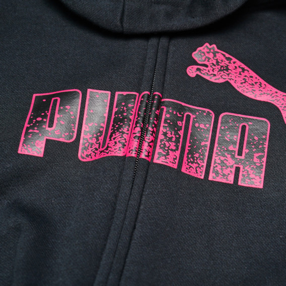 Памучен суитшърт с логото на марката за момиче Puma 69754 3