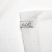 Soft памучна бяла блуза с дълъг ръкав за момче  Soft 69862 3