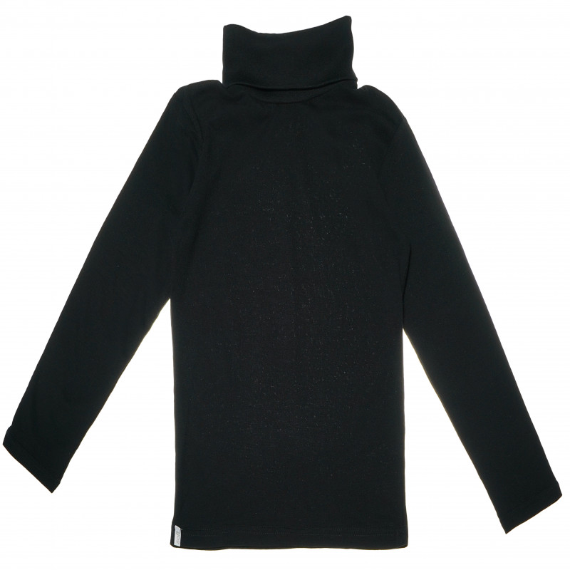 Soft памучна черна блуза с дълъг ръкав за момче   69864