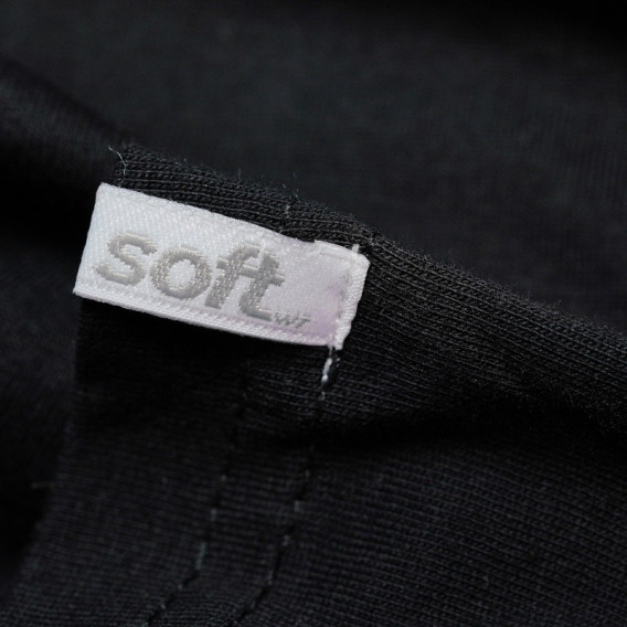 Soft памучна черна блуза с дълъг ръкав за момче  Soft 69866 3