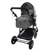 Комбинирана детска количка FONTANA 3 в 1 с швейцарска конструкция и дизайн, сива ZIZITO 71949 14