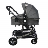 Комбинирана детска количка FONTANA 3 в 1 с швейцарска конструкция и дизайн, сива ZIZITO 71950 19