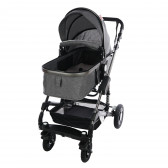 Комбинирана детска количка FONTANA 3 в 1 с швейцарска конструкция и дизайн, сива ZIZITO 71953 22