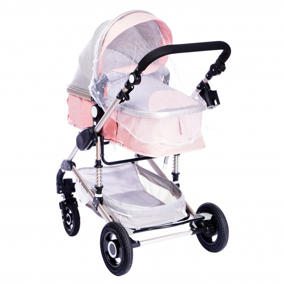 Комбинирана детска количка FONTANA 3 в 1 с швейцарска конструкция и дизайн, розова ZIZITO 71999 3