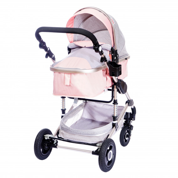 Комбинирана детска количка FONTANA 3 в 1 с швейцарска конструкция и дизайн, розова ZIZITO 72000 2