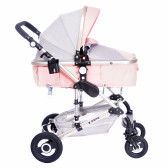 Комбинирана детска количка FONTANA 3 в 1 с швейцарска конструкция и дизайн, розова ZIZITO 72002 5