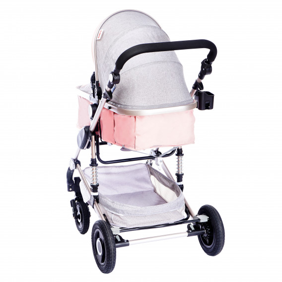 Комбинирана детска количка FONTANA 3 в 1 с швейцарска конструкция и дизайн, розова ZIZITO 72003 6