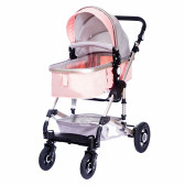 Комбинирана детска количка FONTANA 3 в 1 с швейцарска конструкция и дизайн, розова ZIZITO 72004 7