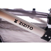 Комбинирана детска количка FONTANA 3 в 1 с швейцарска конструкция и дизайн, розова ZIZITO 72010 13