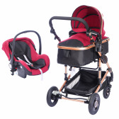 Комбинирана детска количка FONTANA 3 в 1 с швейцарска конструкция и дизайн, червена ZIZITO 72015 3