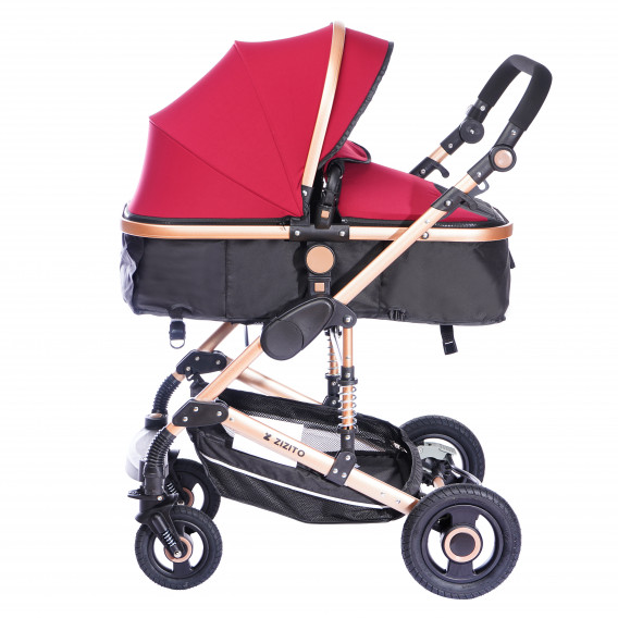 Комбинирана детска количка FONTANA 3 в 1 с швейцарска конструкция и дизайн, червена ZIZITO 72017 5