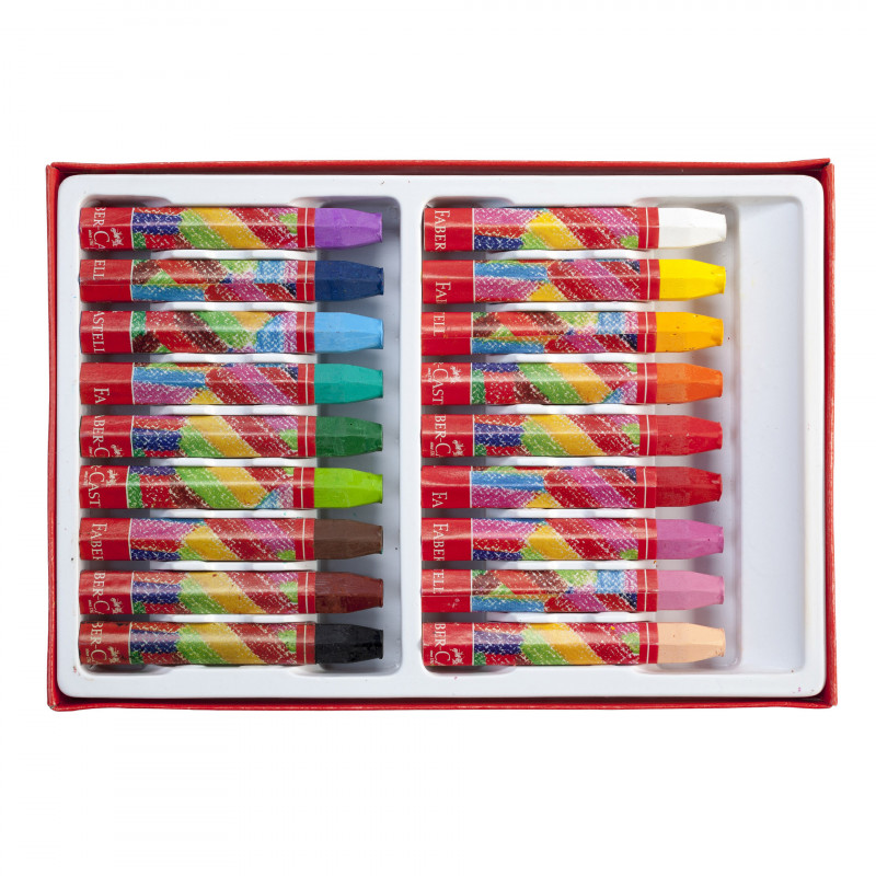 ПАСТЕЛИ МАСЛЕНИ 18 ЦВЯТА марка Faber Castell. Произход PRC | Kidso.bg