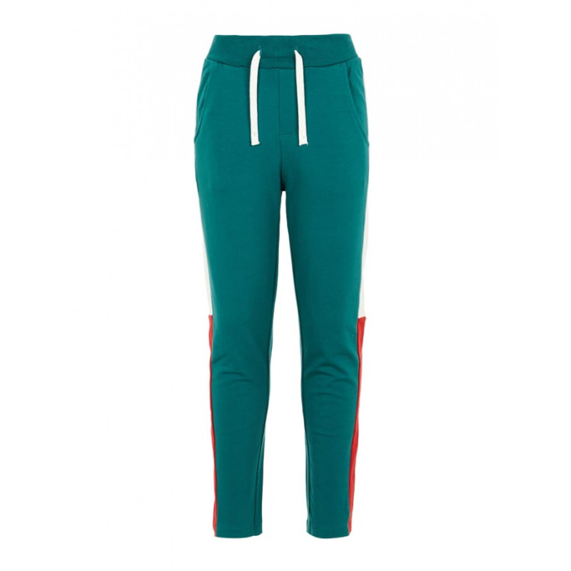 Памучен спортен панталон унисекс, зелен  72706