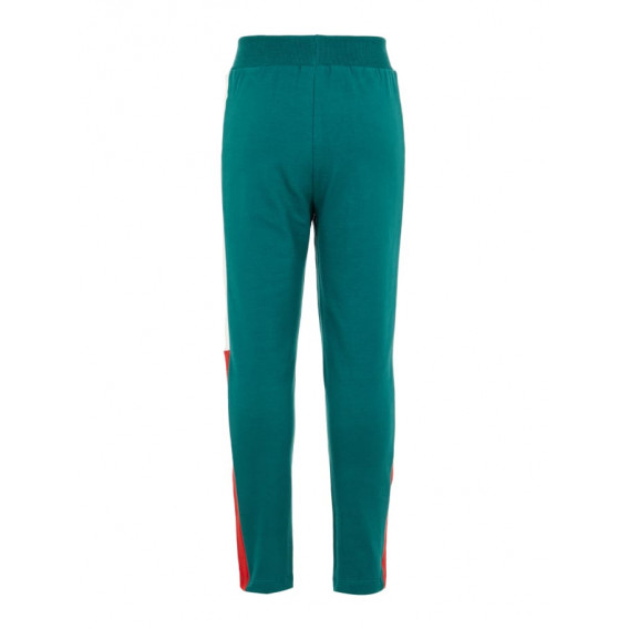 Памучен спортен панталон унисекс, зелен Name it 72707 2