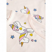 Памучна пижама с бебе еднорози за момиче Name it 72791 4