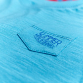 Памучна тениска с джобче за бебе момче, зелена OVS 7280 3