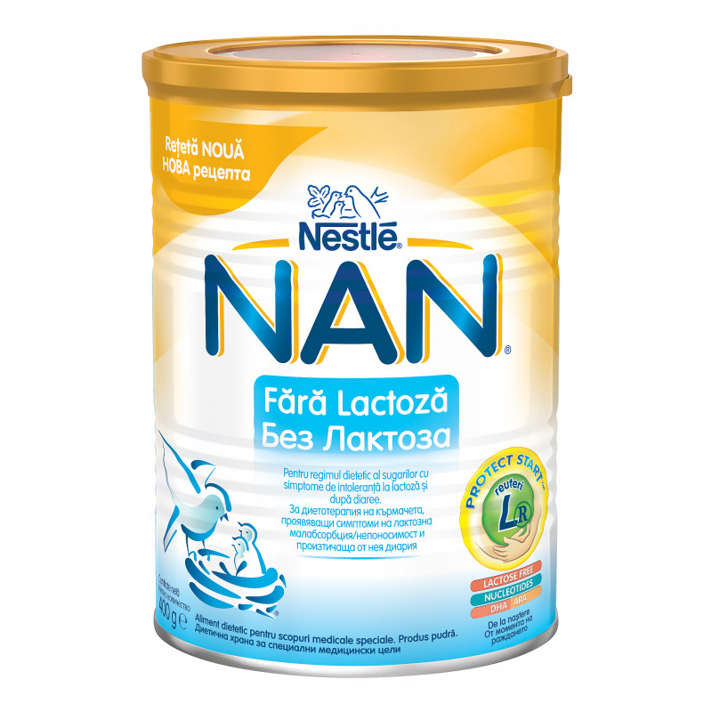 Мляко за кърмачета NAN Lactose Free, новородени, кутия 400 гр.  72893