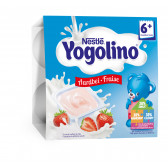 Yogolino Млечен десерт Ягода- Nestle, 6+ месеца, кофичка 4 х 100 гр. Nestle 73179 