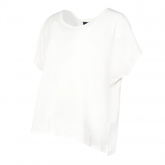 Блуза с къс ръкав за бременни със стилна декорация от пайети. Love2wait 73258 