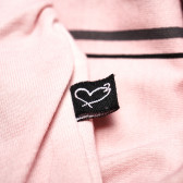 Блуза с къс ръкав за бременни в бледо розово със щампа Love2wait 73286 4
