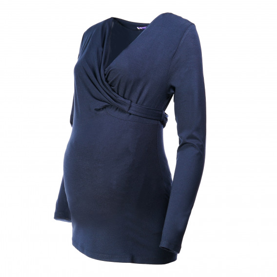 Блуза с дълъг ръкав и детайл за бременни Queen mum 73405 