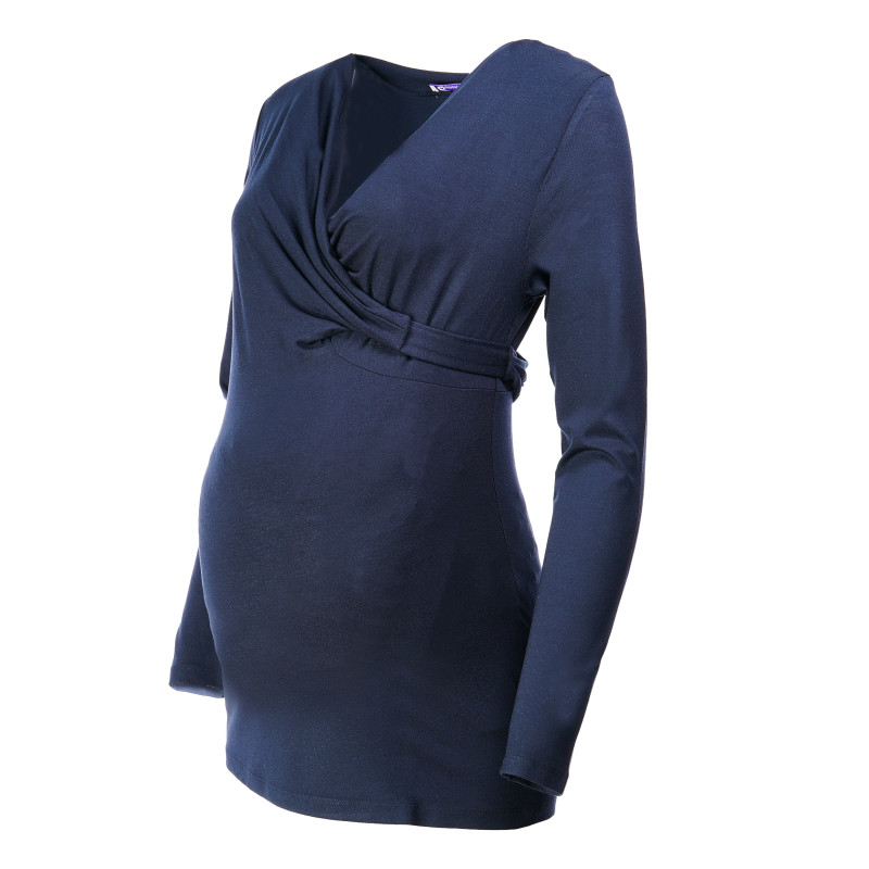 Блуза с дълъг ръкав и детайл за бременни  73405