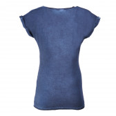 Памучна блуза с къс ръкав и приятен принт за бременни Bellybutton 73465 2