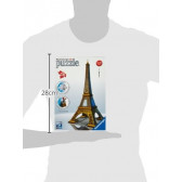 3D Пъзел Айфеловата кула Париж Ravensburger 73659 8