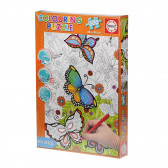 Детски пъзел за оцветяване Пеперуди Educa 75177 2