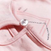Блуза с къс ръкав в нежен розов цвята за момиче OVS 7518 3