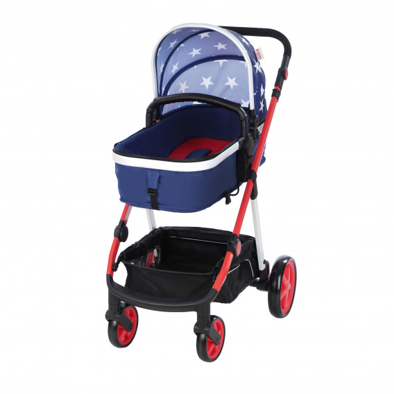 Детска количка BELINDA 3 в 1 с швейцарска конструкция и дизайн, синя ZIZITO 75527 7