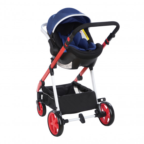 Детска количка BELINDA 3 в 1 с швейцарска конструкция и дизайн, синя ZIZITO 75529 9