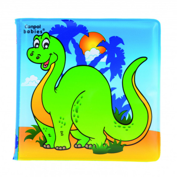 Музикална гумена книжка за игра със свирка Colourful Ocean, Dinosaurs, Zoo Canpol 75599 