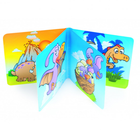 Музикална гумена книжка за игра със свирка Colourful Ocean, Dinosaurs, Zoo Canpol 75600 2