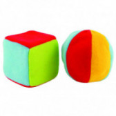 Мека плюшена играчка Ball and Cube Canpol 75652 