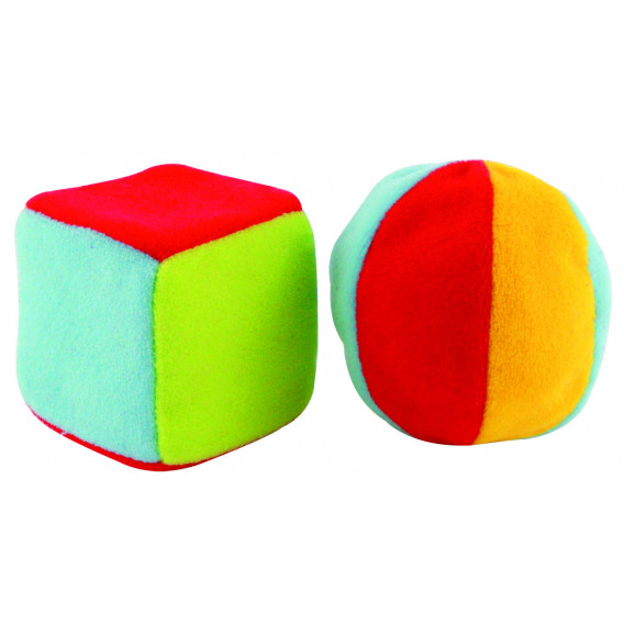 Мека плюшена играчка Ball and Cube Canpol 75652 