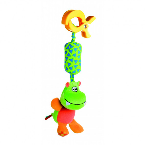 Плюшена играчка с дрънкалка Hippo/Monkey Canpol 75667 