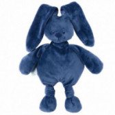 Мека играчка зайче Cuddle синя за момче Nattou 75720 