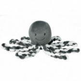 Мека играчка октопод - сиво за момче Nattou 75724 