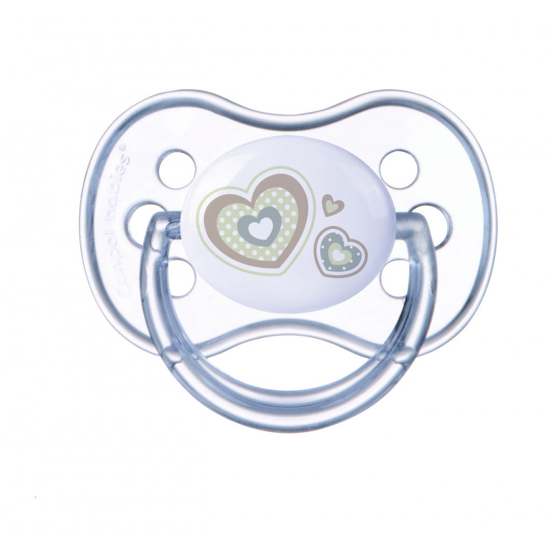 Биберон Залъгалка Newborn Baby, 0-6 Месеца, 1 Бр.със сърца  75911