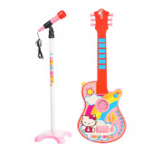 Детски комплект електронна китара и микрофон Hello Kitty 76493 6
