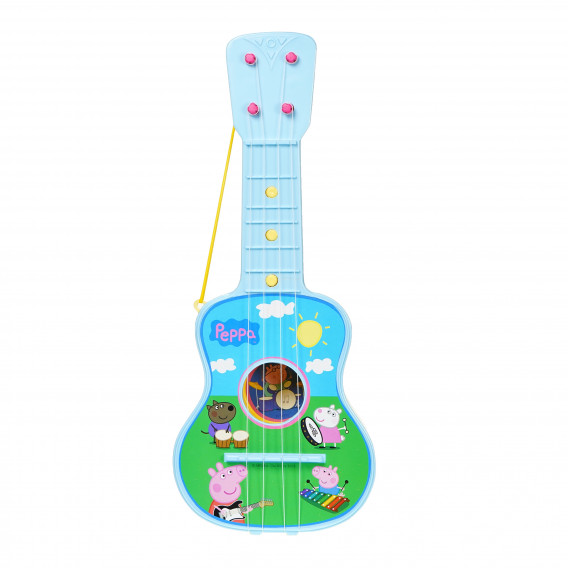 Детска китара с 4 регулируеми музикални струни Peppa pig 76556 3