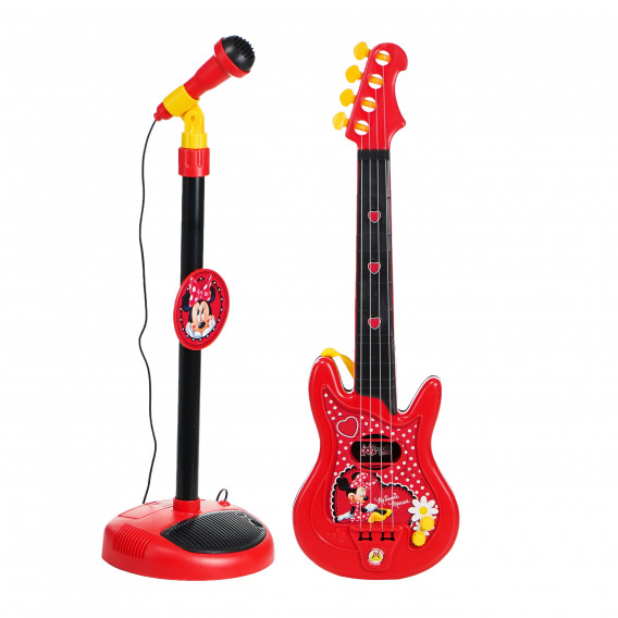Детски комплект китара и микрофон Мини Маус Minnie Mouse 76597 2