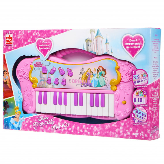 Детско електронно пиано с 25 клавиша - Принцесите Disney Princess 76629 2