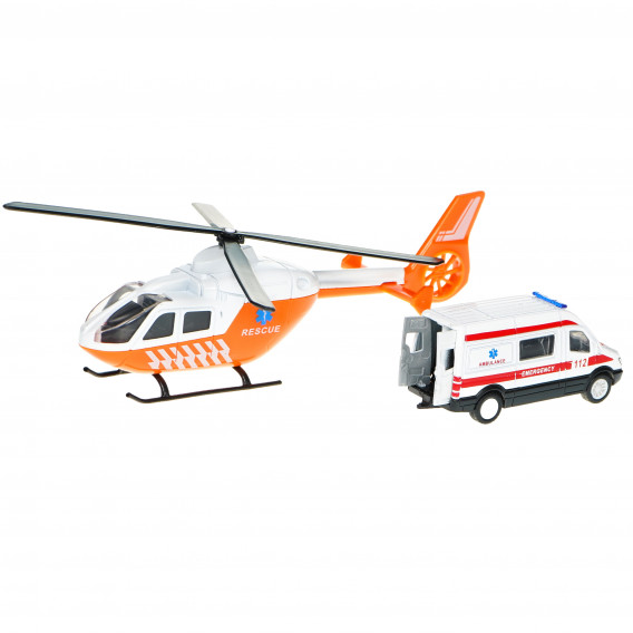 Комплект хеликоптер и линейка Dino Toys 76728 6