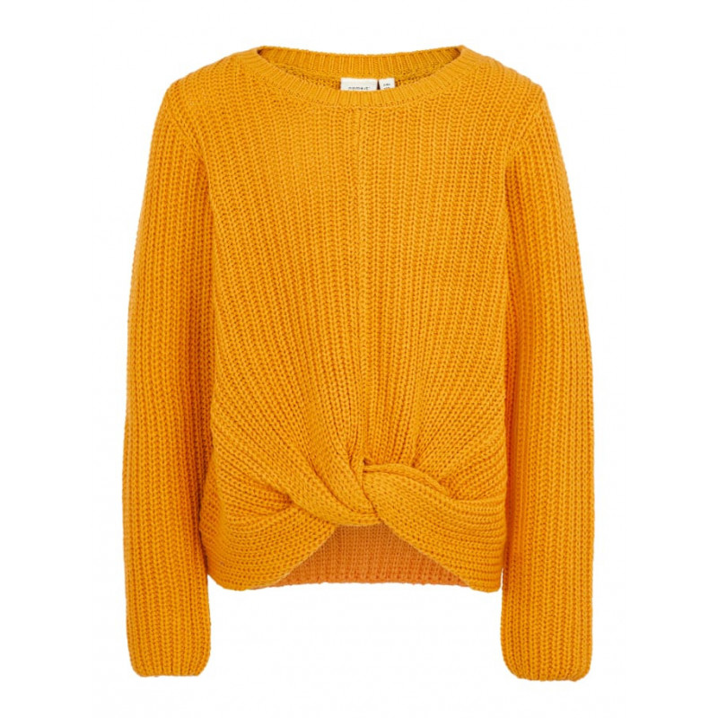Пуловер за момиче, жълт  76989