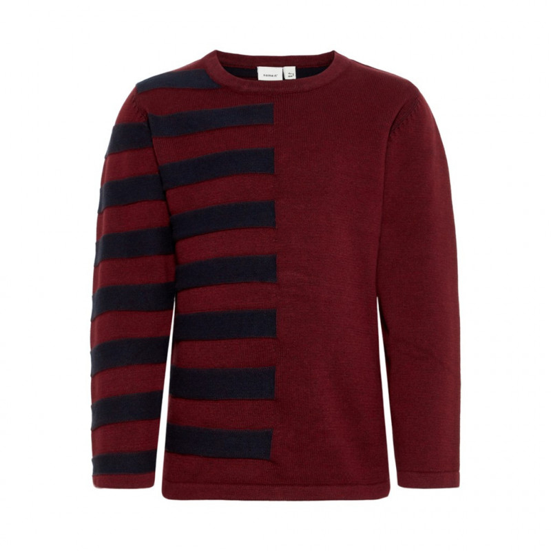 Пуловер от органичен памук за момче, червен  77015