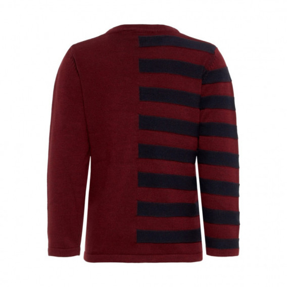 Пуловер от органичен памук за момче, червен Name it 77017 3