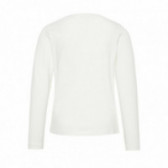 Блуза от органичен памук, с дълъг ръкав за момиче, бяла Name it 77062 3