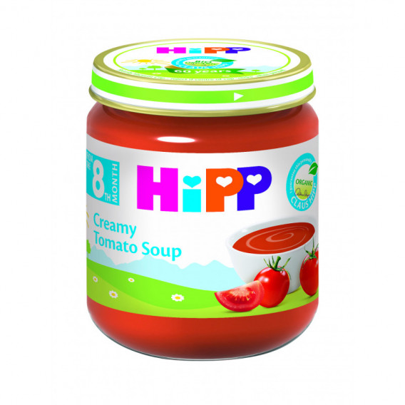 Био доматена крем супа за бебе, 9+ месеца, бурканче 200 гр. Hipp 77219 